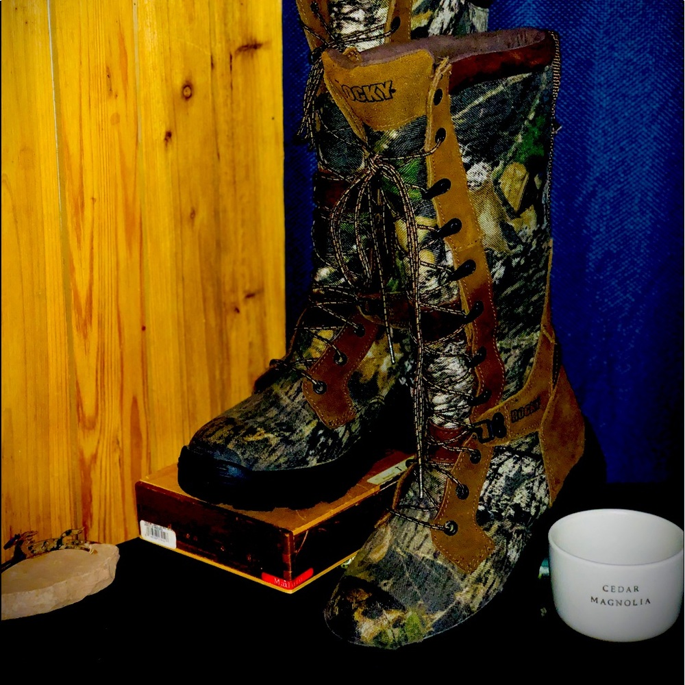“Rocky” Mossy Oak Break Up - Tall Hunting Boots! Snake Proof & Waterproof!